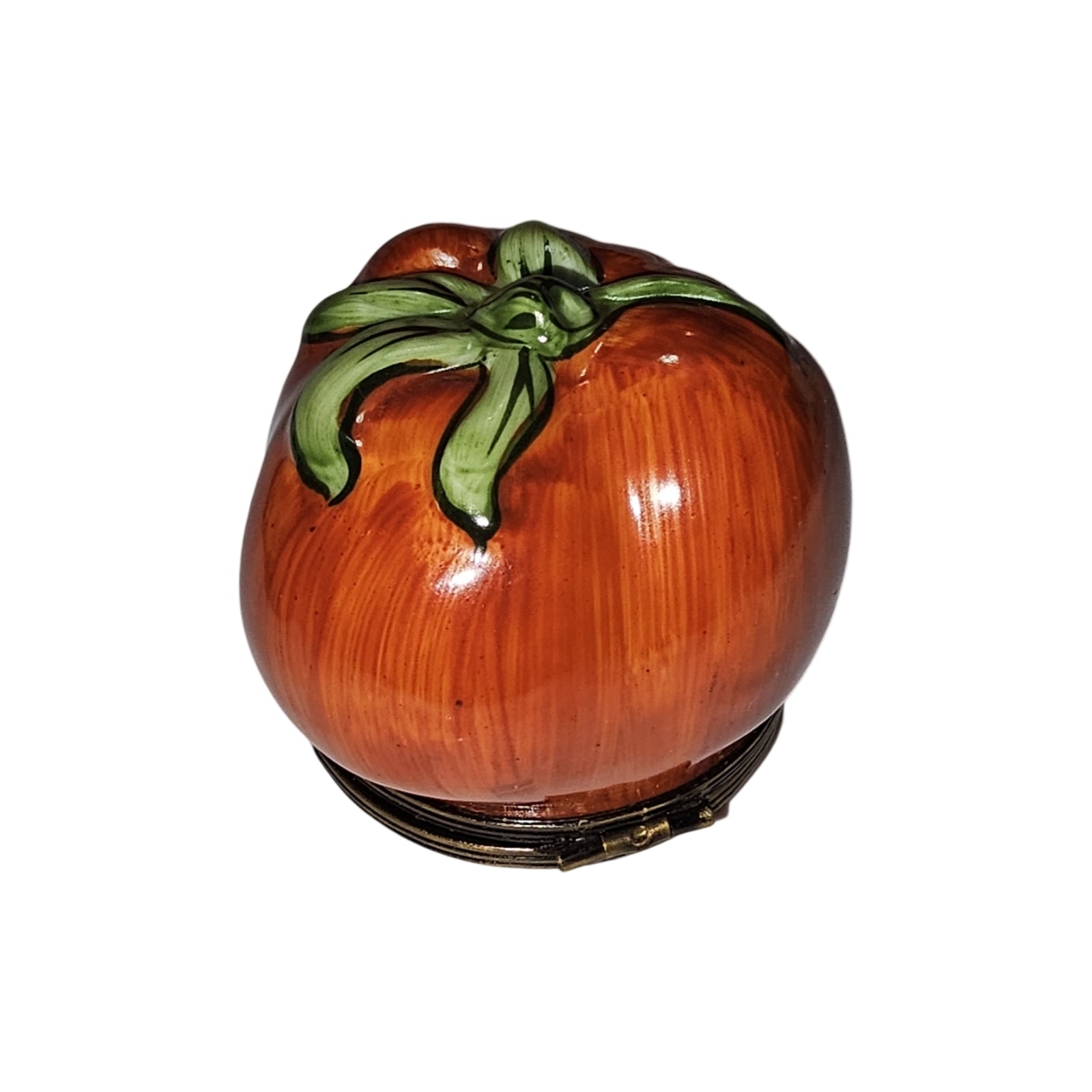 Charming Tomato Limoges Box Porcelain Limoges Fruit vegetables French Trinket Box