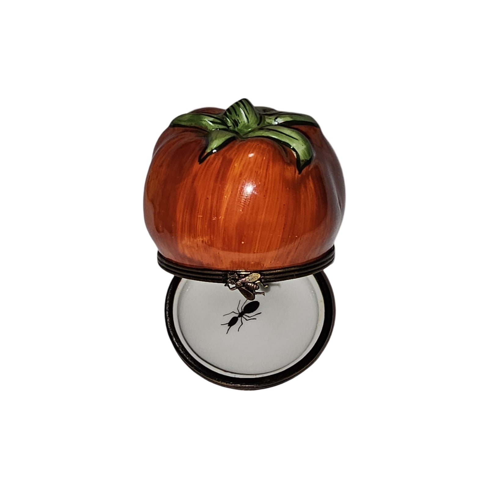Charming Tomato Limoges Box Porcelain Limoges Fruit vegetables French Trinket Box