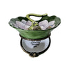 Frog on Lily Pad Box Porcelain Limoges frog French Trinket Box