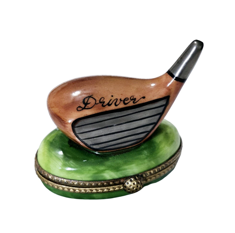 Brown Golf Club Limoges Collectible Porcelain Limoges sports French Trinket Box