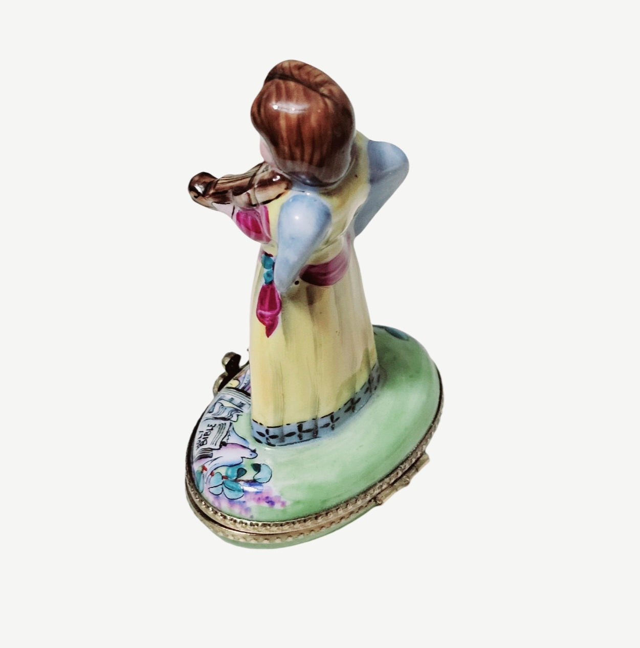 Angel Serenade Violin Limoges Box Porcelain Limoges Angel Christian French Trinket Box
