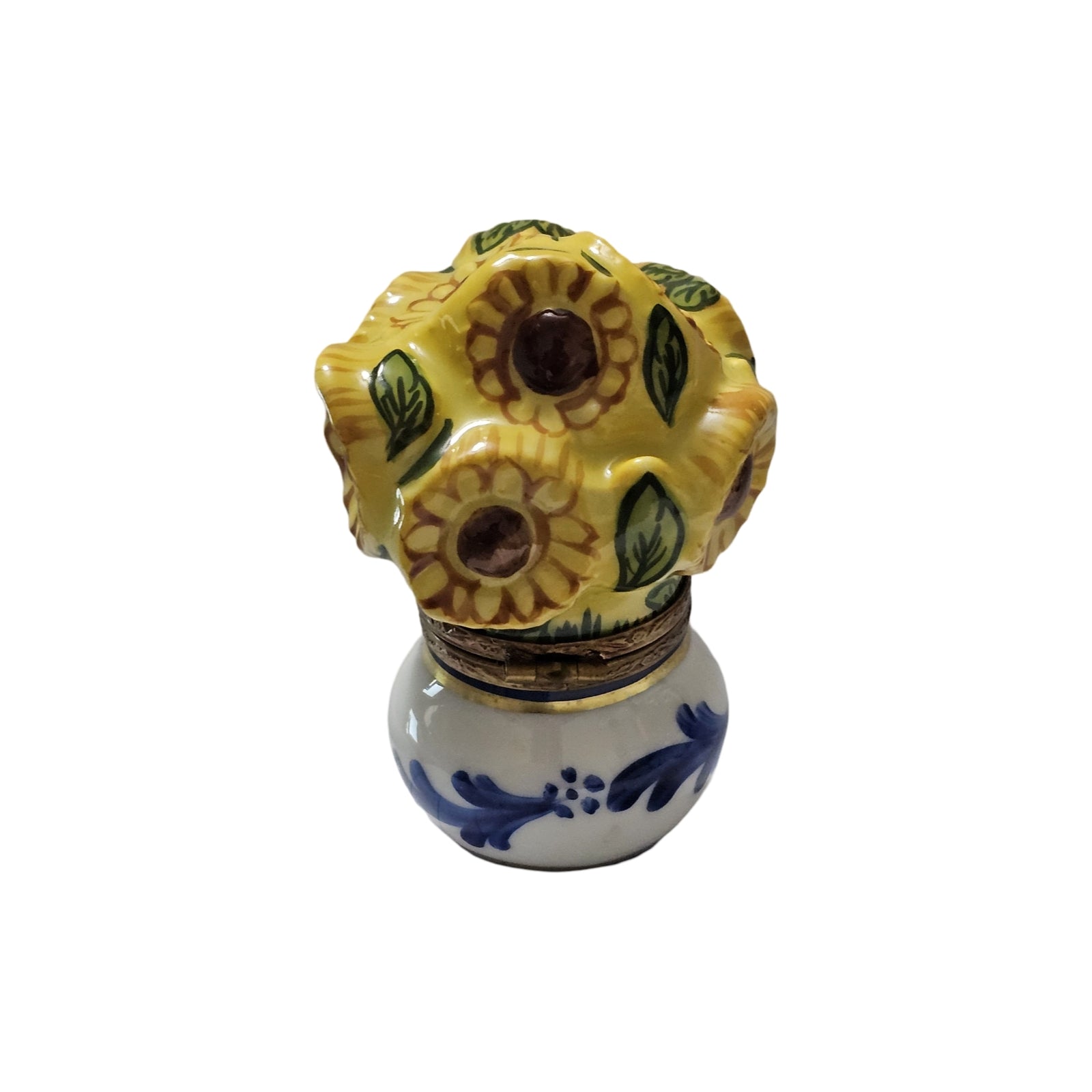 Sunflower Charm Limoges Box Porcelain Limoges Flowers garden French Trinket Box