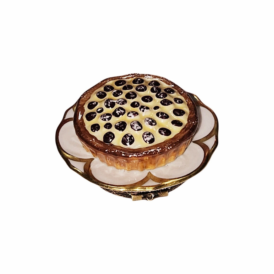 Prune Pie Elegance Limoges Box Porcelain Limoges Dessert French Trinket Box