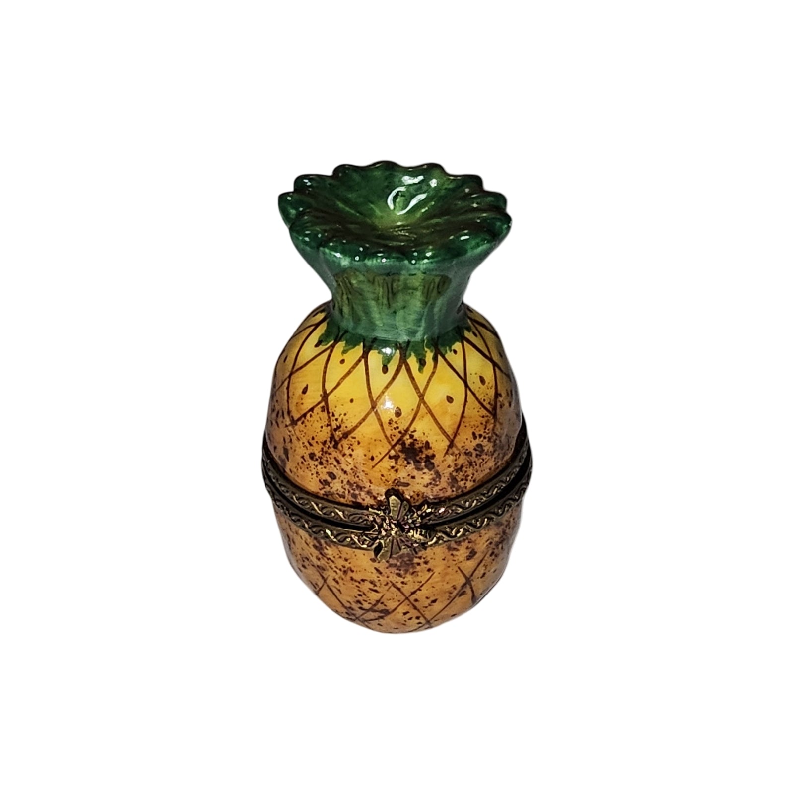 Exquisite Limoges Pineapple Box Porcelain Limoges Fruit vegetables French Trinket Box