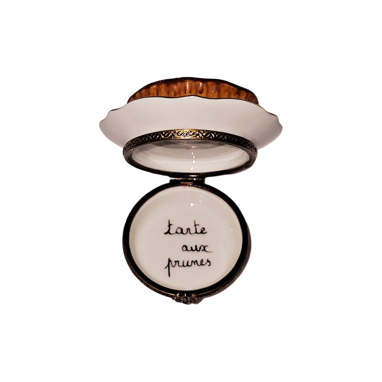 Prune Pie Elegance Limoges Box Porcelain Limoges Dessert French Trinket Box