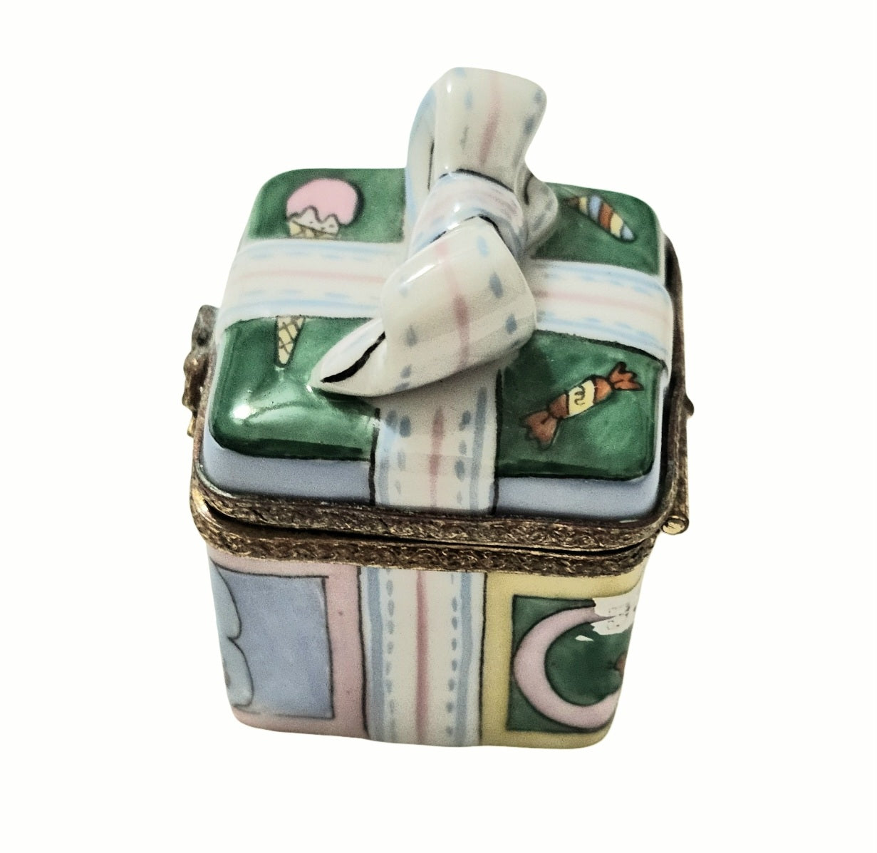 Charming Baby Gift Keepsake Box Porcelain Limoges baby special occasions maternity French Trinket Box