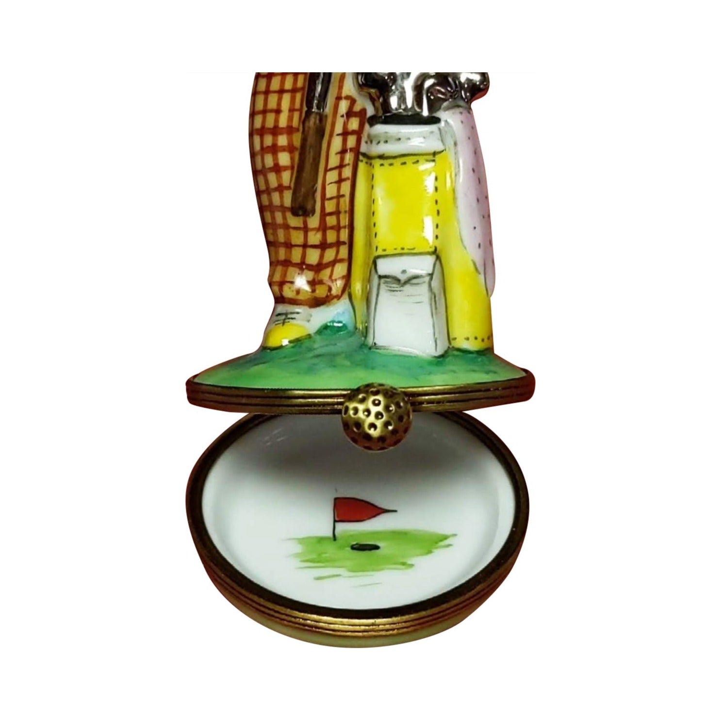Golfer with Golf Bag Limoges Box