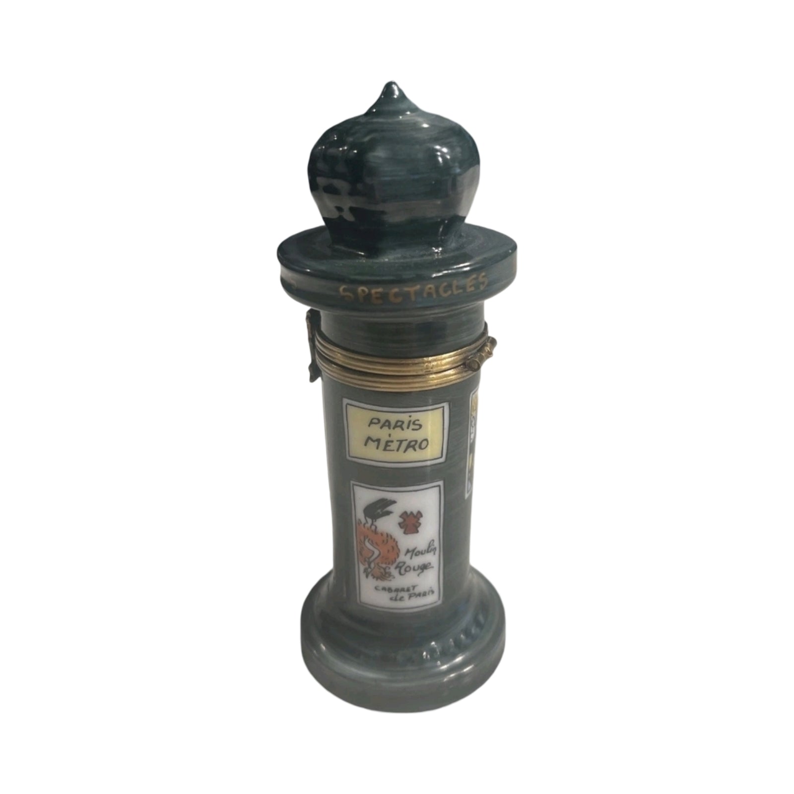 Newspaper Paris Kiosk New Stand Rochard Authentic Limoges Box