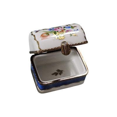 Floral Charm Limoges Box Porcelain Limoges traditional French Trinket Box