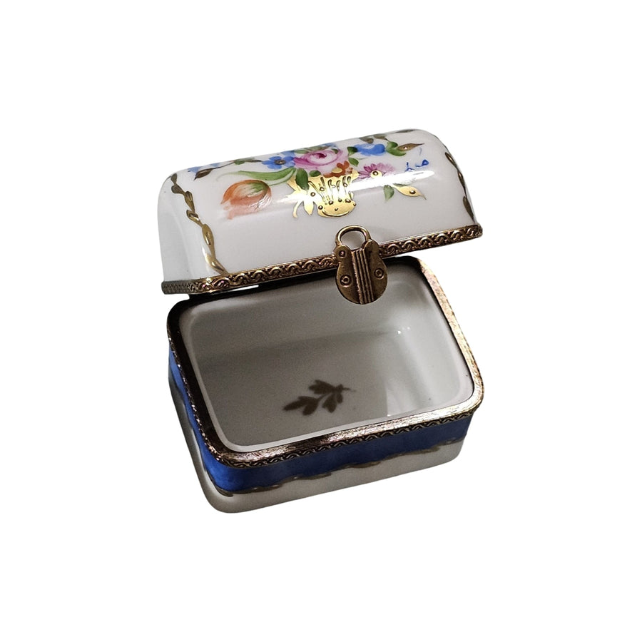 Floral Charm Limoges Box Porcelain Limoges traditional French Trinket Box