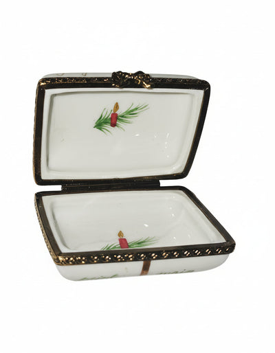 Joyeuse Noel Gold Bow Christmas Rectangle