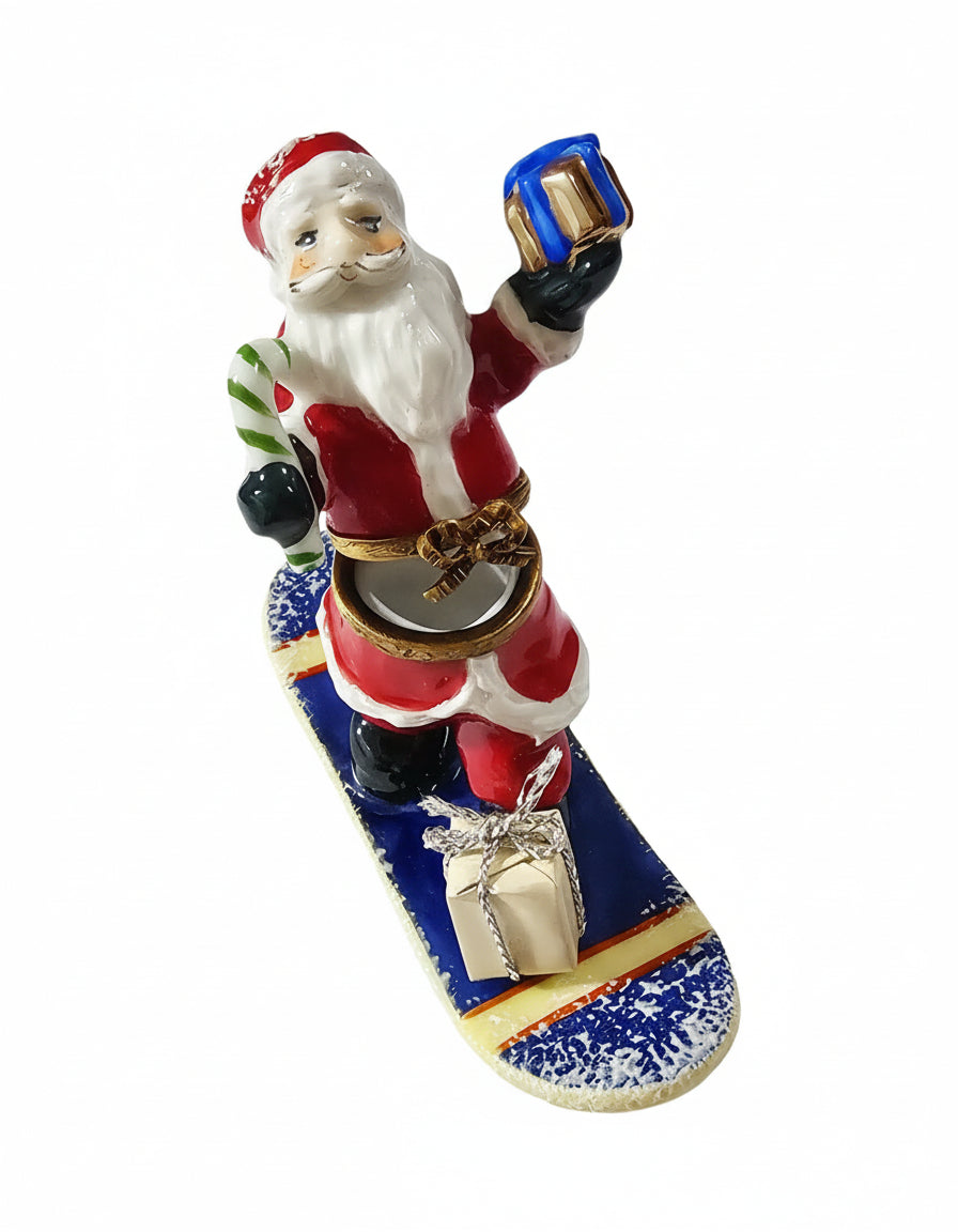 Santa on Snowboard