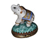 Elegant Trunk-Up Elephant Figurine Porcelain Limoges Wild kids French Trinket Box