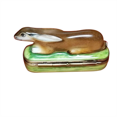 Bunny on Oblong Limoges Box