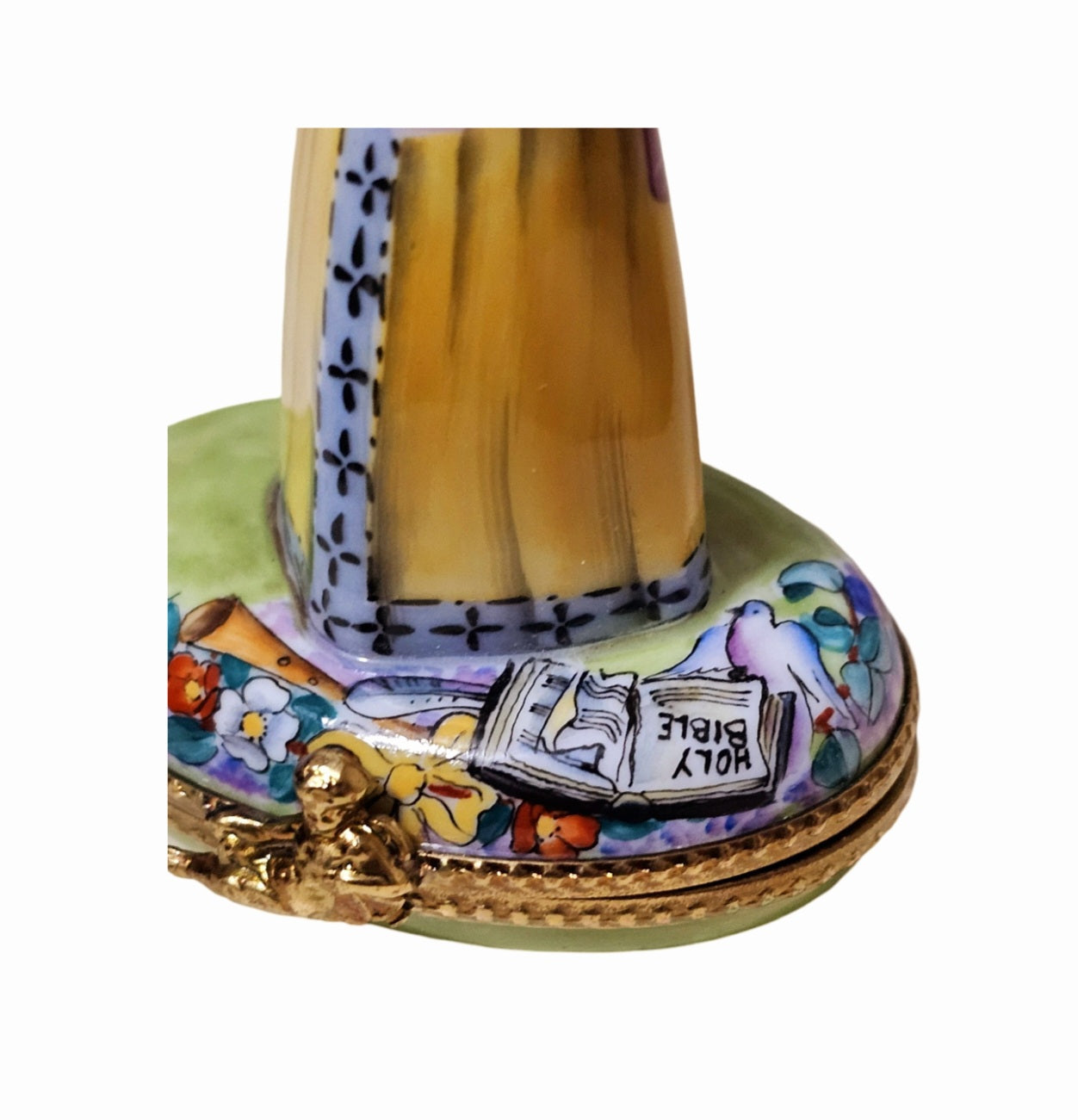 Angel Serenade Violin Limoges Box Porcelain Limoges Angel Christian French Trinket Box