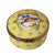 Yellow Floral Charm Box Porcelain Limoges traditional French Trinket Box