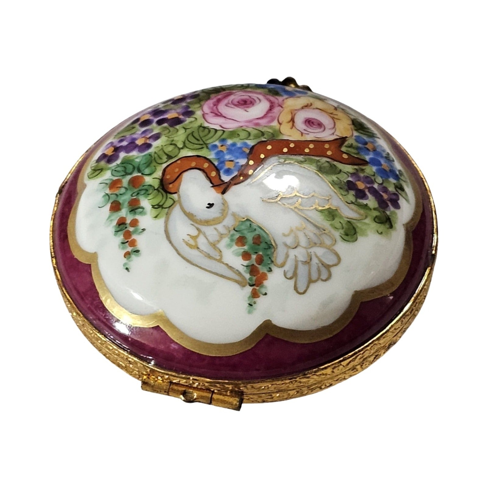 Burgundy Dove Box for Collectors