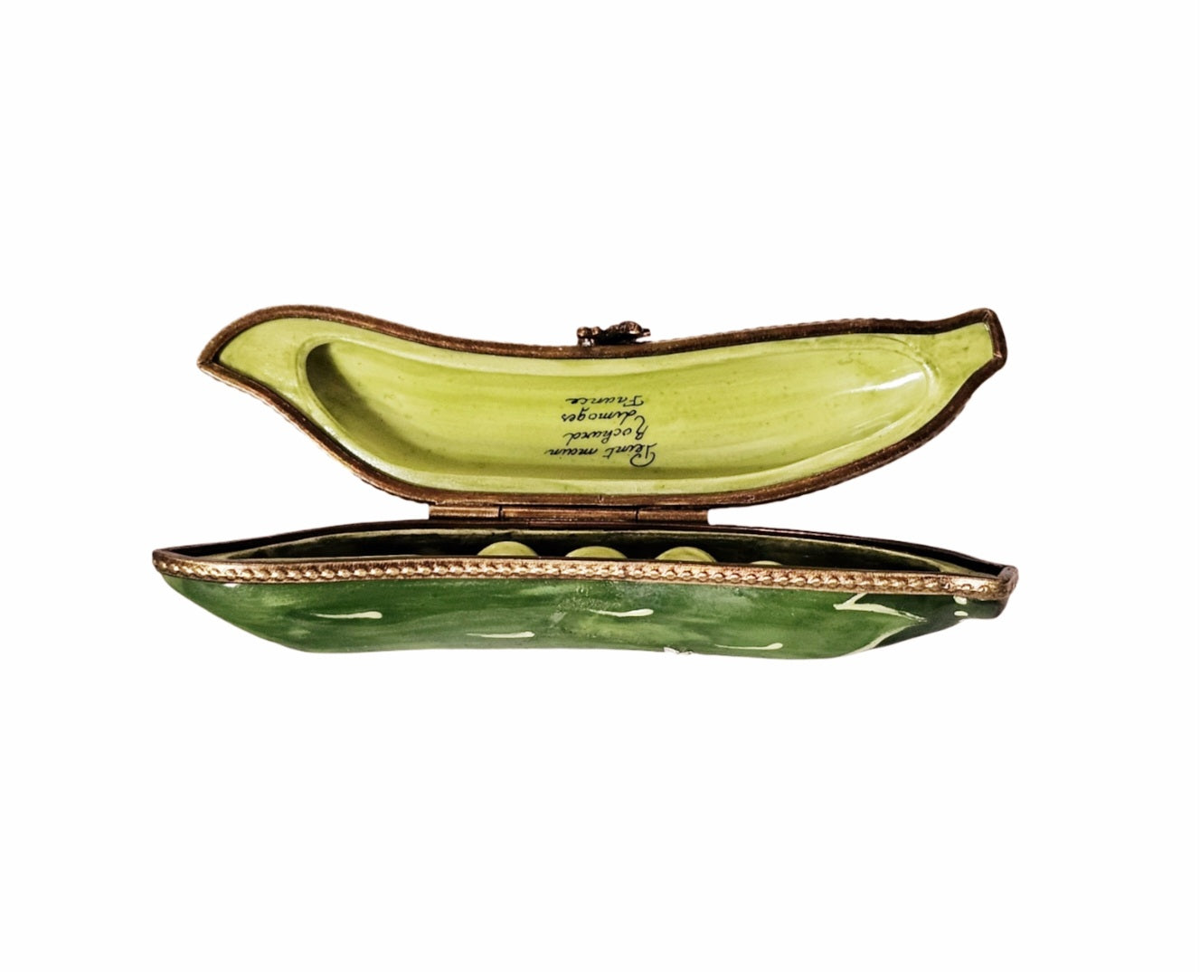 Peas in a Pod Limoges Box Porcelain Limoges vegetable French Trinket Box