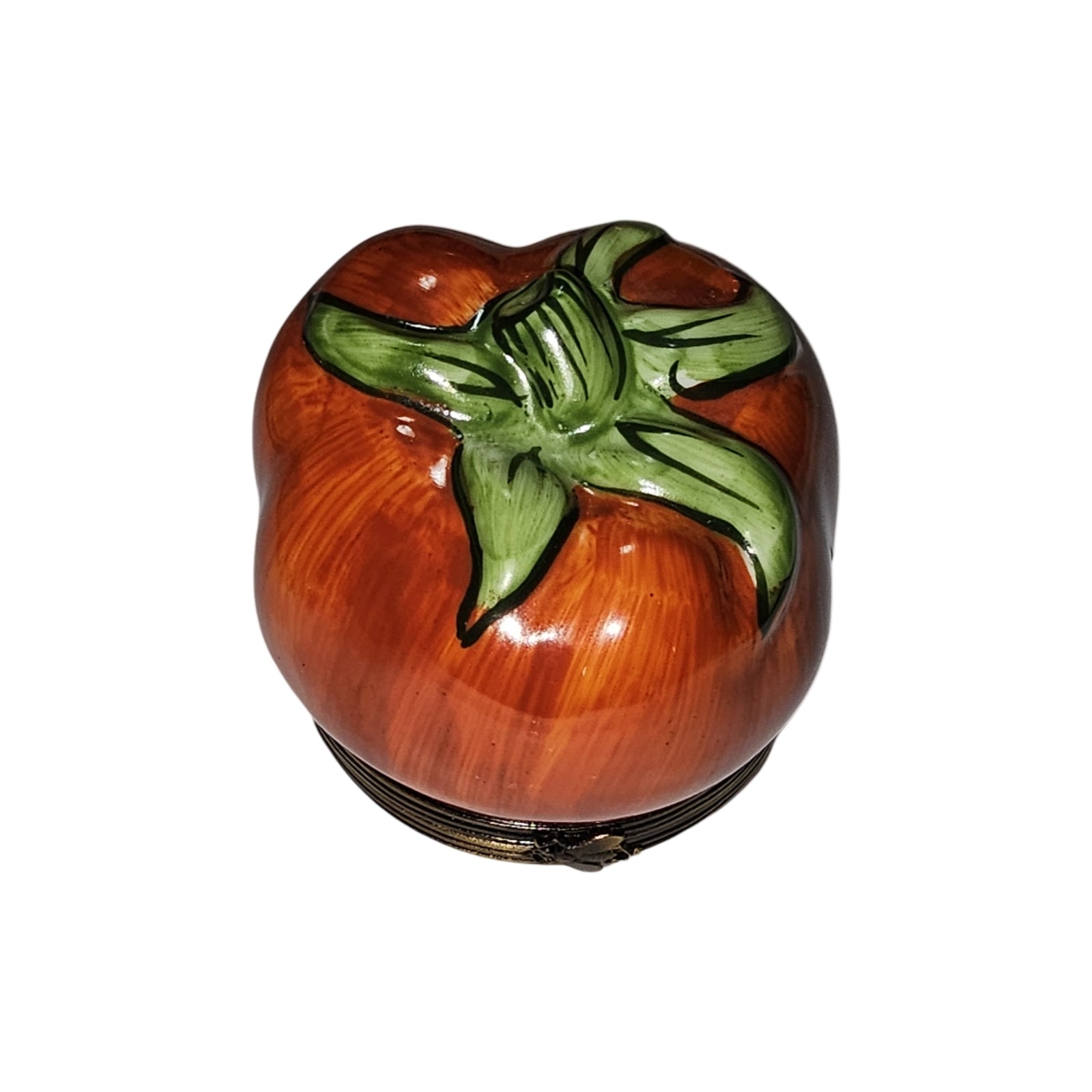 Charming Tomato Limoges Box Porcelain Limoges Fruit vegetables French Trinket Box