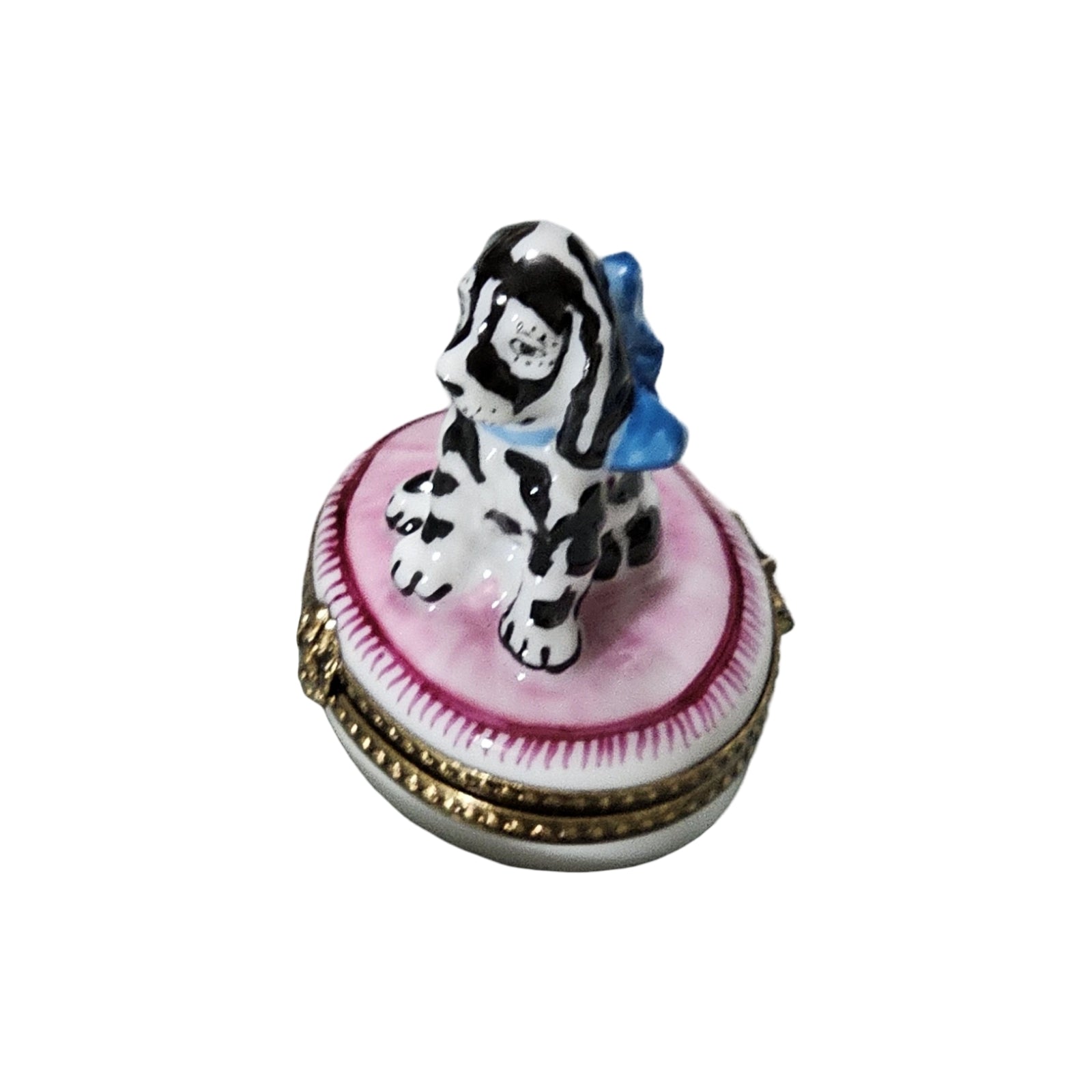 Dalmatian Dog Limoges Box Delight Porcelain Limoges dog French Trinket Box