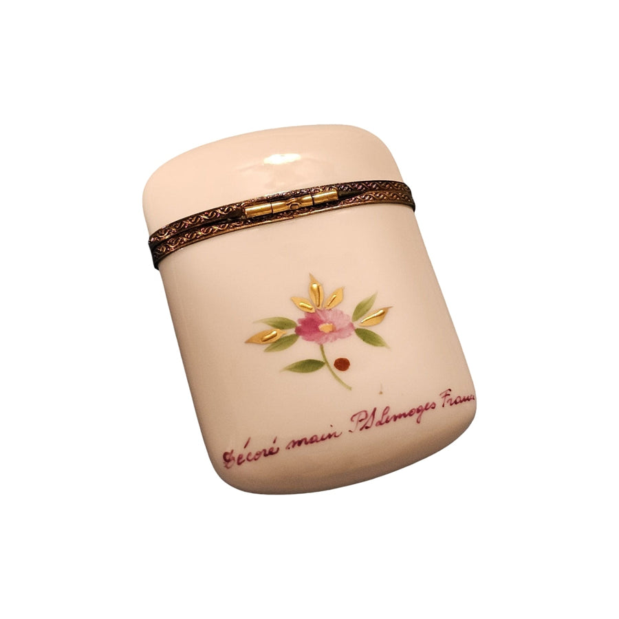 Pink Floral Limoges Box Elegance Porcelain Limoges traditional French Trinket Box