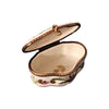 Scalloped Limoges Box with Flowers Porcelain Limoges traditional French Trinket Box