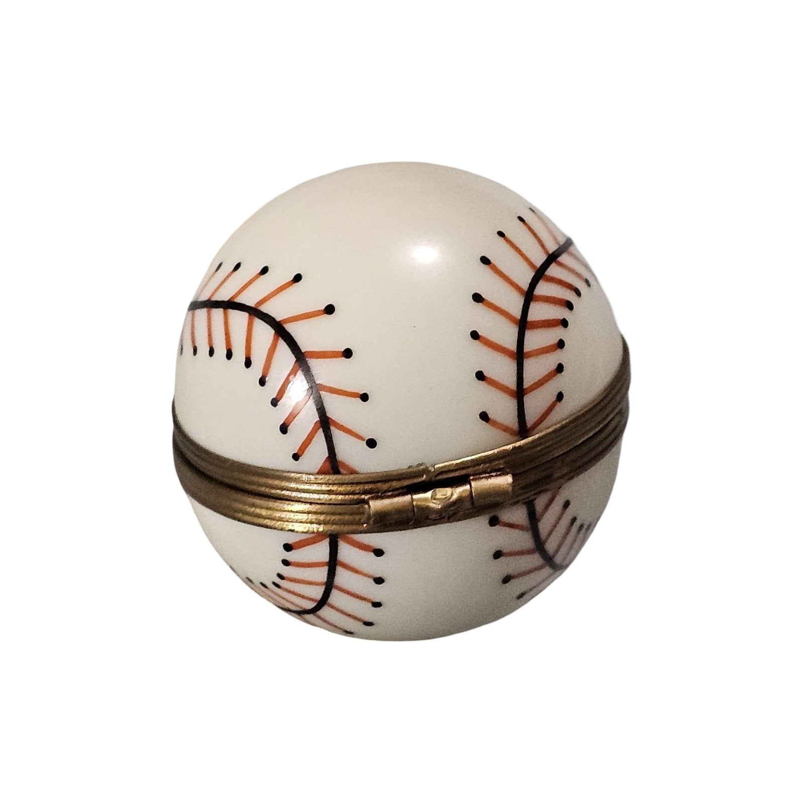 Classic Limoges Baseball Box Porcelain Limoges sports French Trinket Box