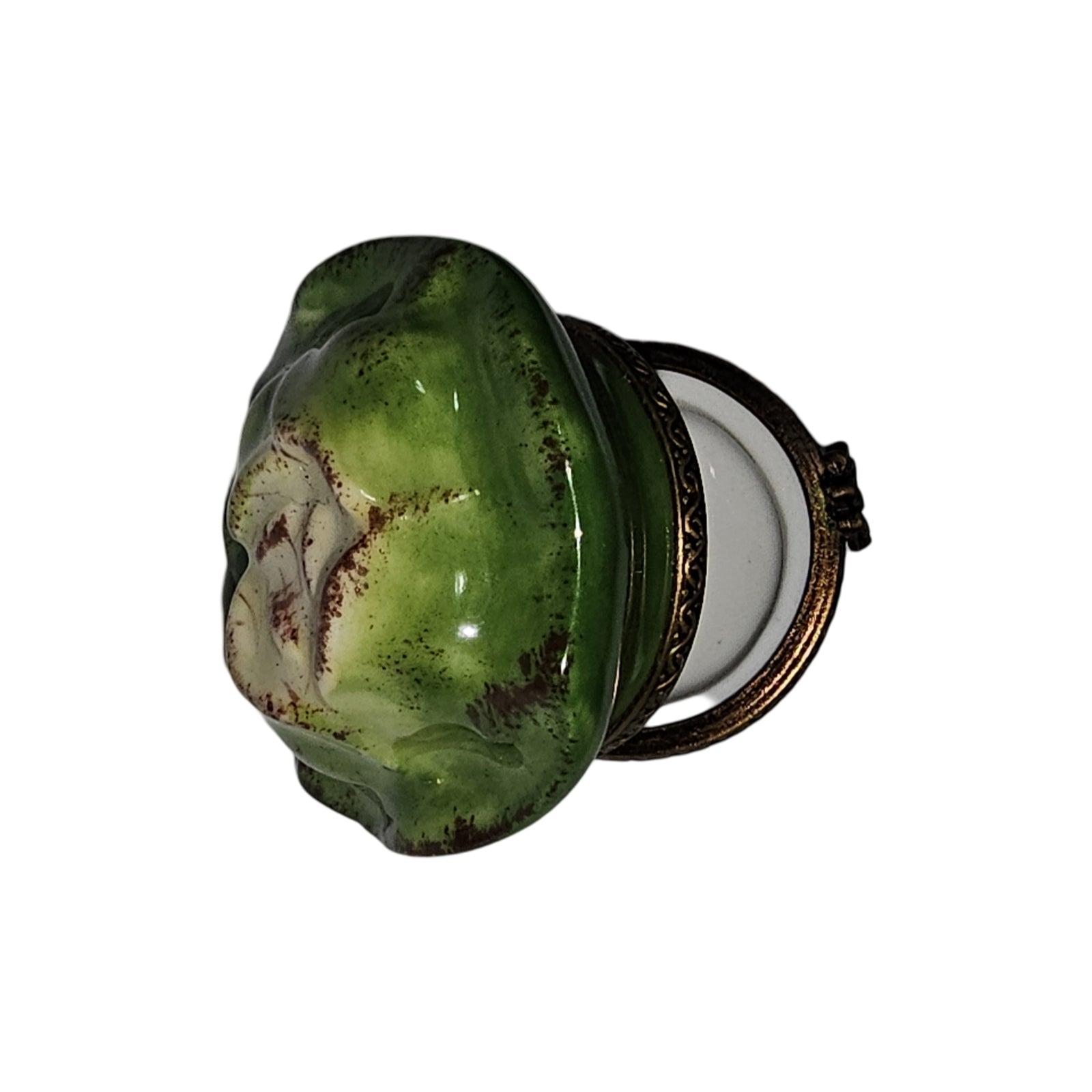 Elegant Lettuce Limoges Box Porcelain Limoges Fruit vegetables French Trinket Box