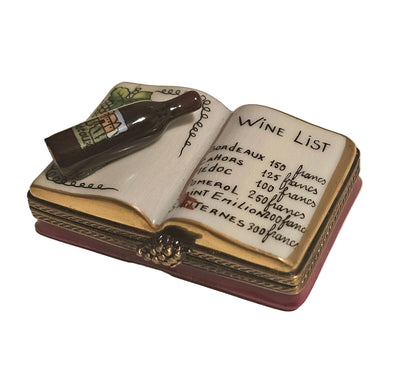 Wine List Book Limoges Box Authentic Limoges Box