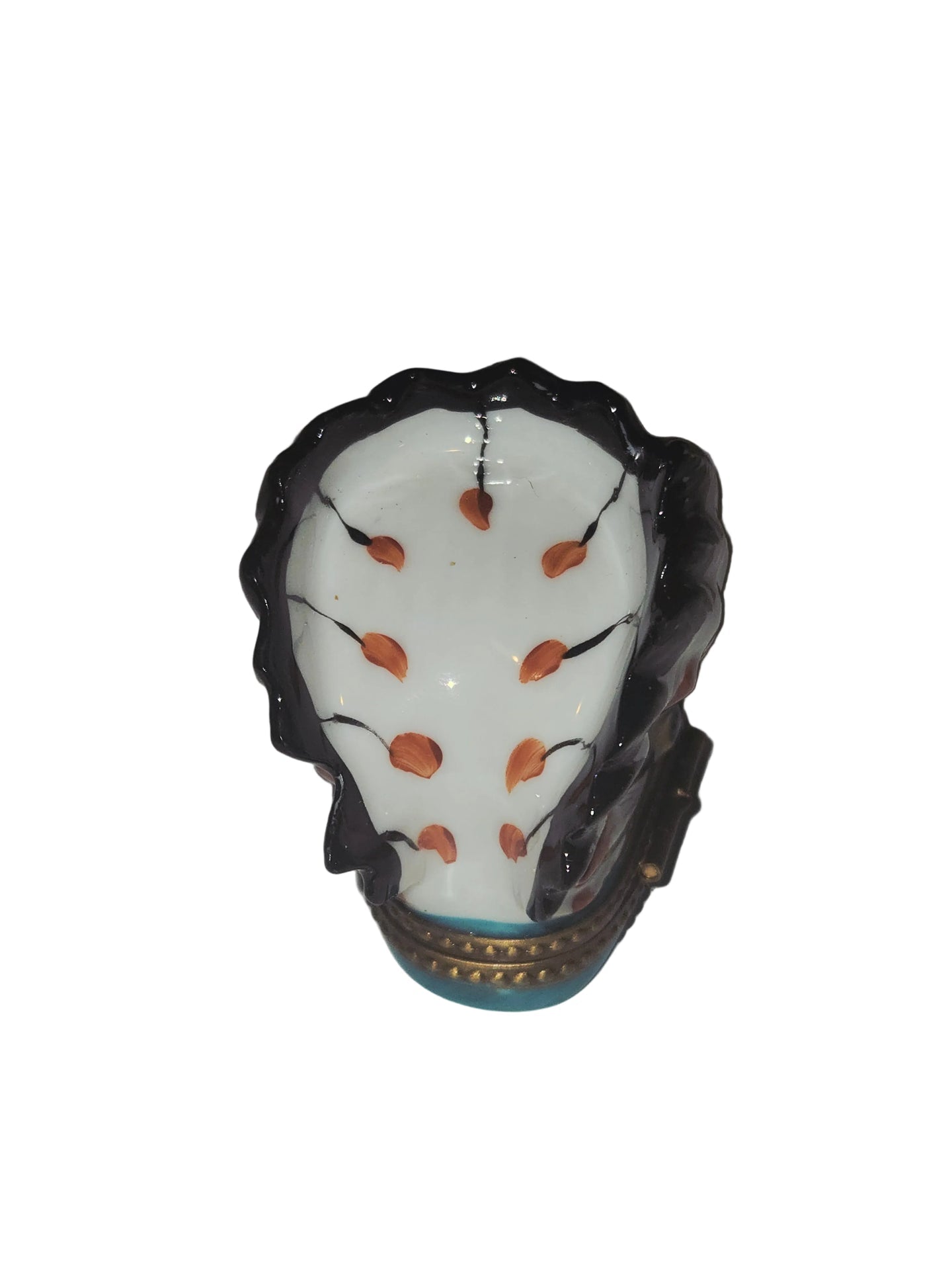 Medium Native American PV Indian Head Dress Limoges Box