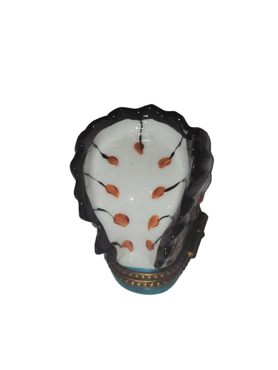 Medium Native American PV Indian Head Dress Limoges Box