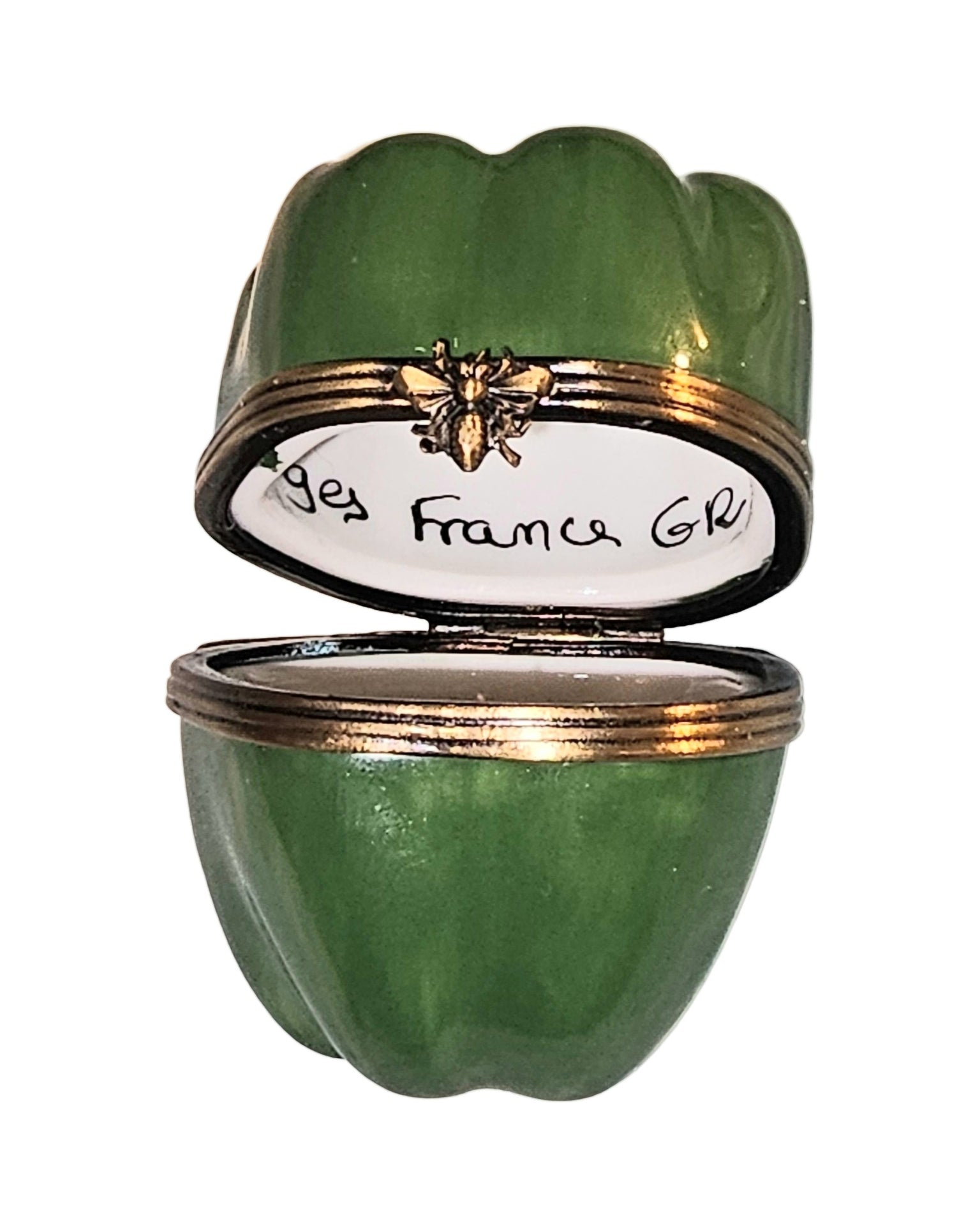 Medium Green Pepper Limoges Box Authentic Limoges Box