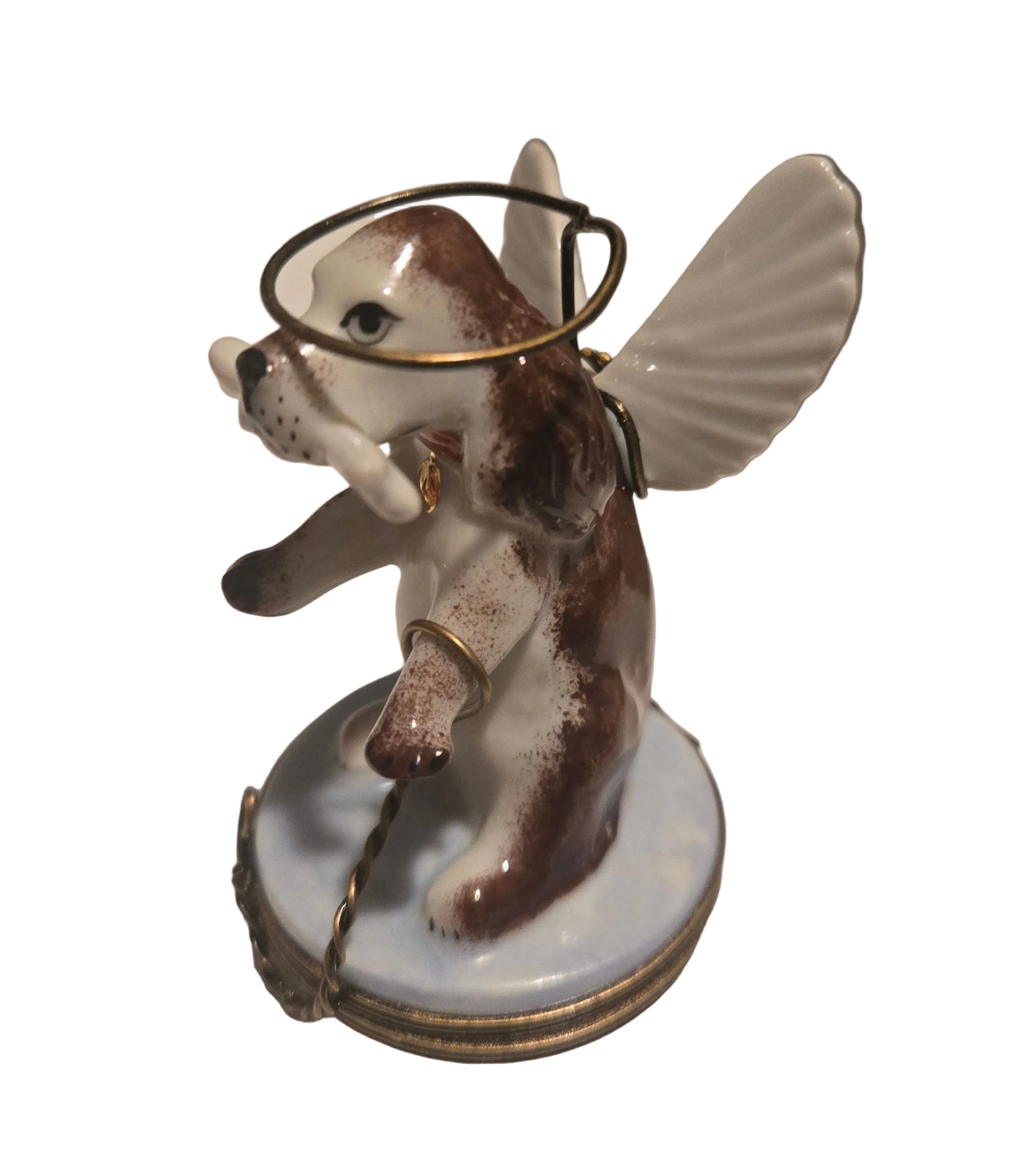 Angelic Dog Box for Pet Lovers Authentic Limoges Box