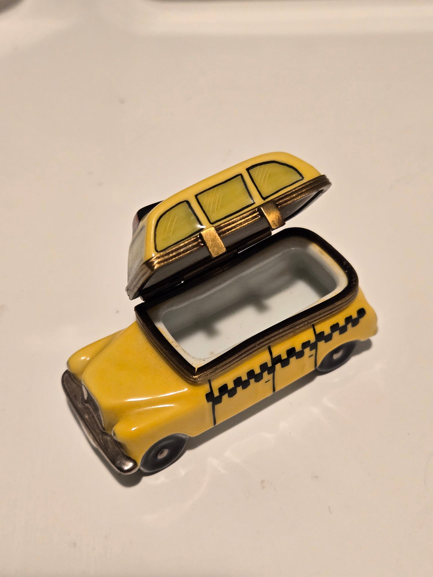 Yellow Taxi Limoges Box