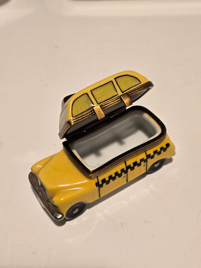Yellow Taxi Limoges Box