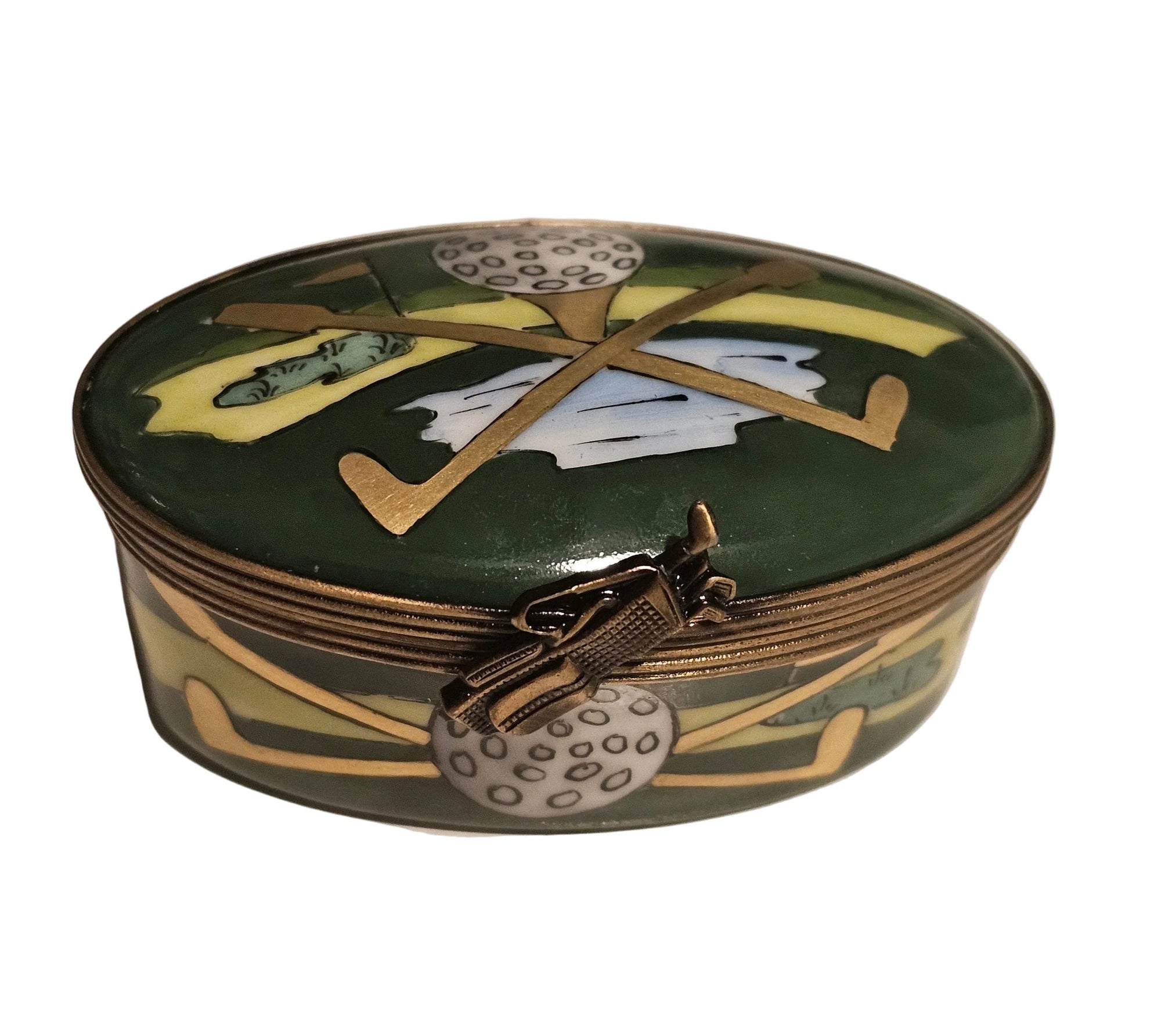 Oval Green Golf for Enthusiasts | Limoges Box