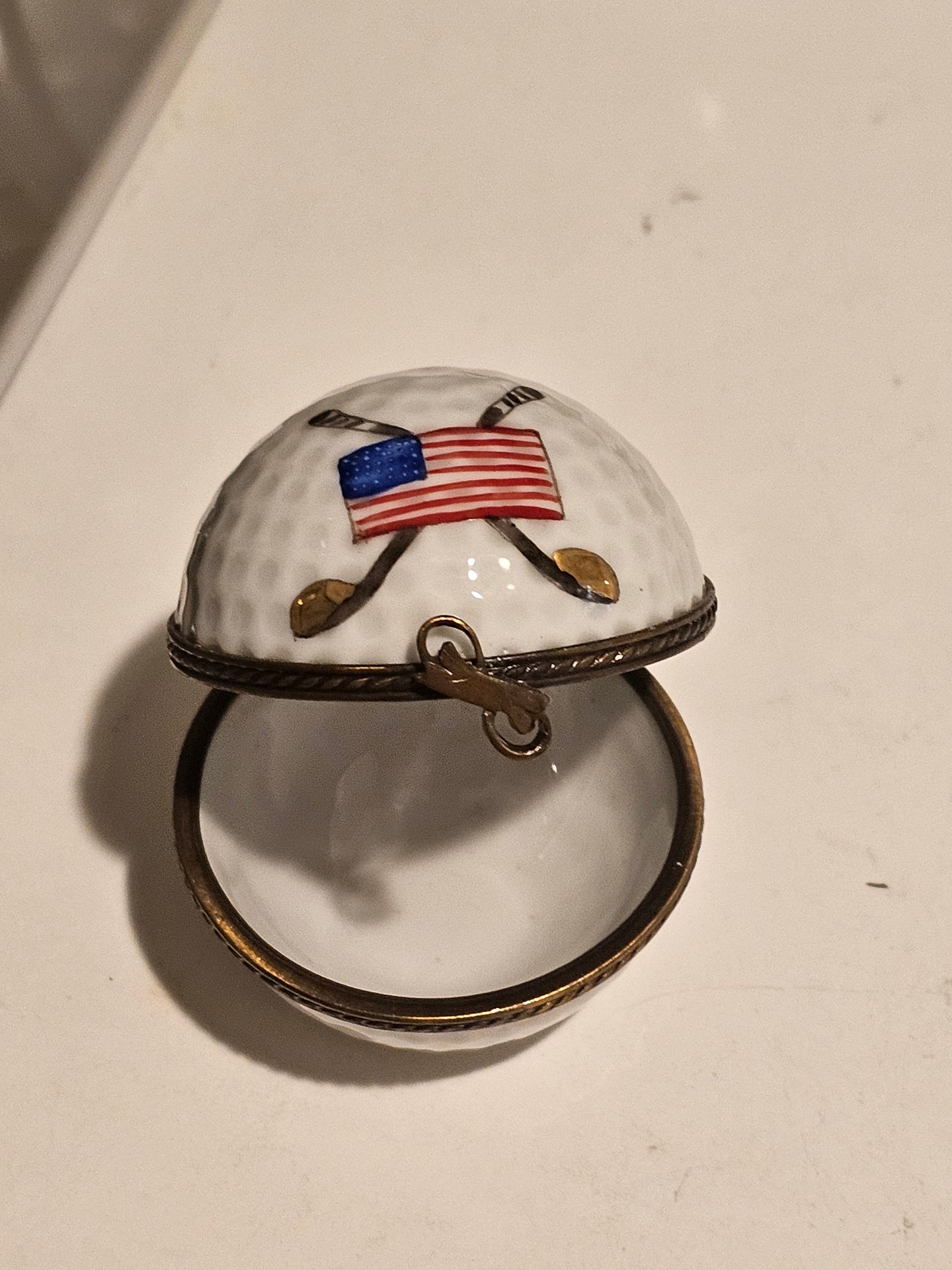 American Flag White Golf Ball