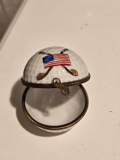 American Flag White Golf Ball