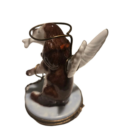 Angelic Dog Box for Pet Lovers Authentic Limoges Box
