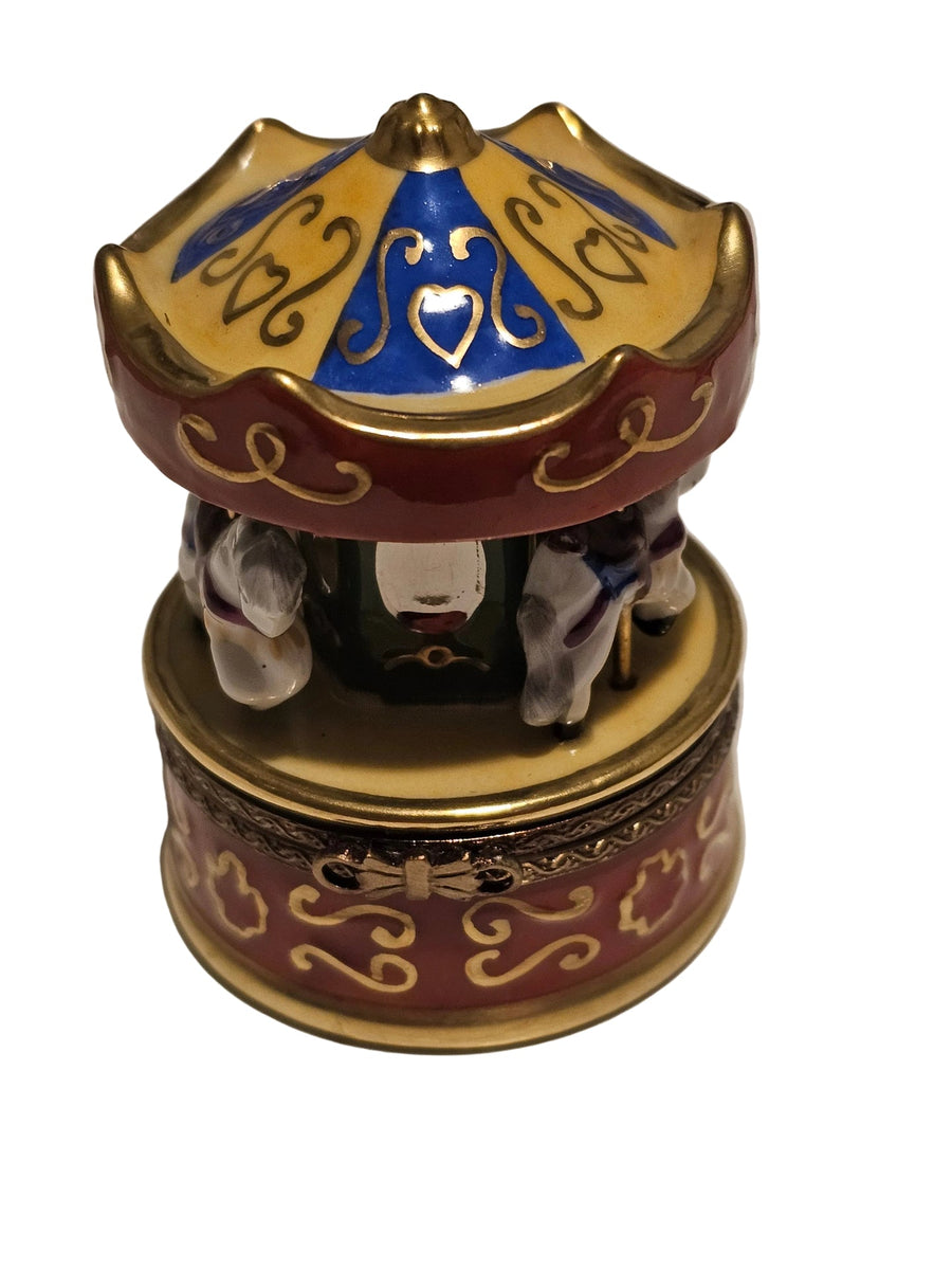 Red Carousel Limoges Box