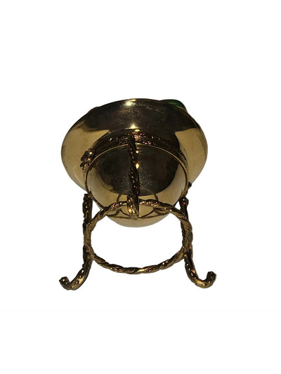 Fruit Basket on Gold Stand Authentic Limoges Box