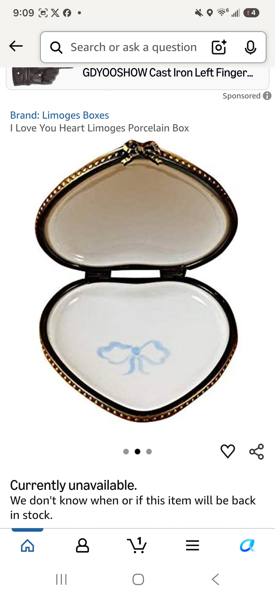I Love You Heart Authentic Limoges Box