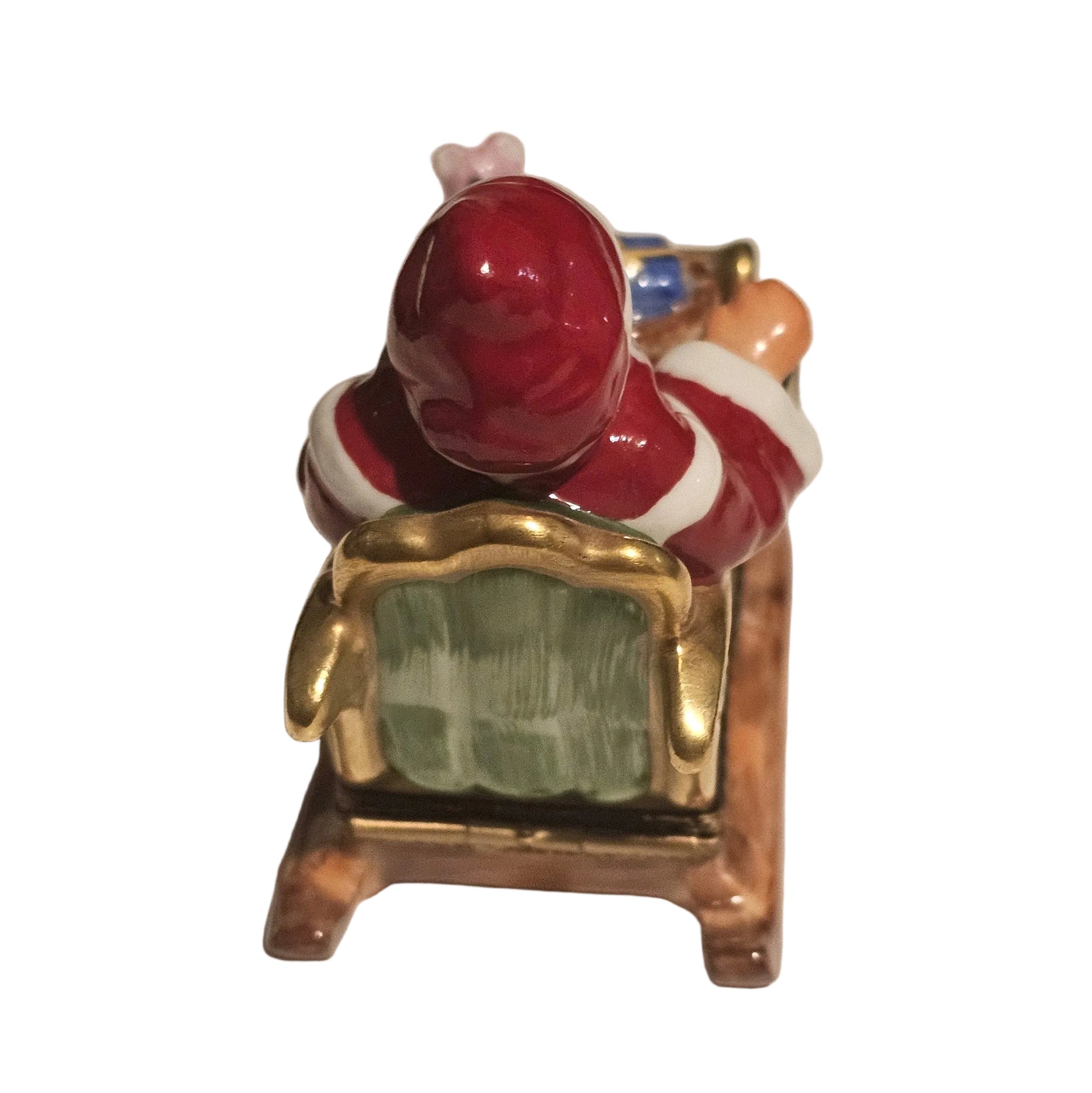 Santa in Sleigh Rochard Rare Authentic Limoges Box