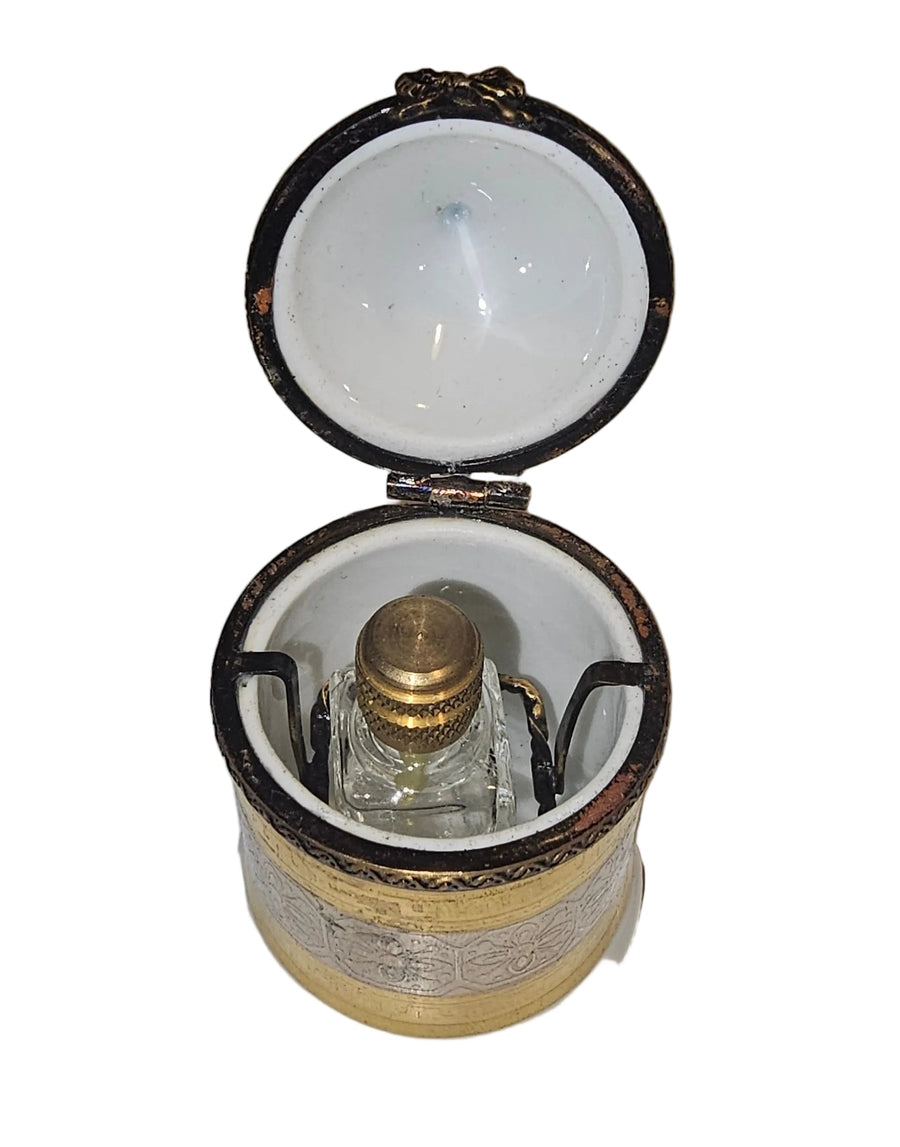 Gold Perfume Tent Box Authentic Limoges Box