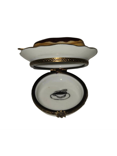 Eclair Pastry on Plate Limoges Box Authentic Limoges Box