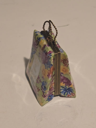 Shop Till You Drop Bag Floral Limoges Box