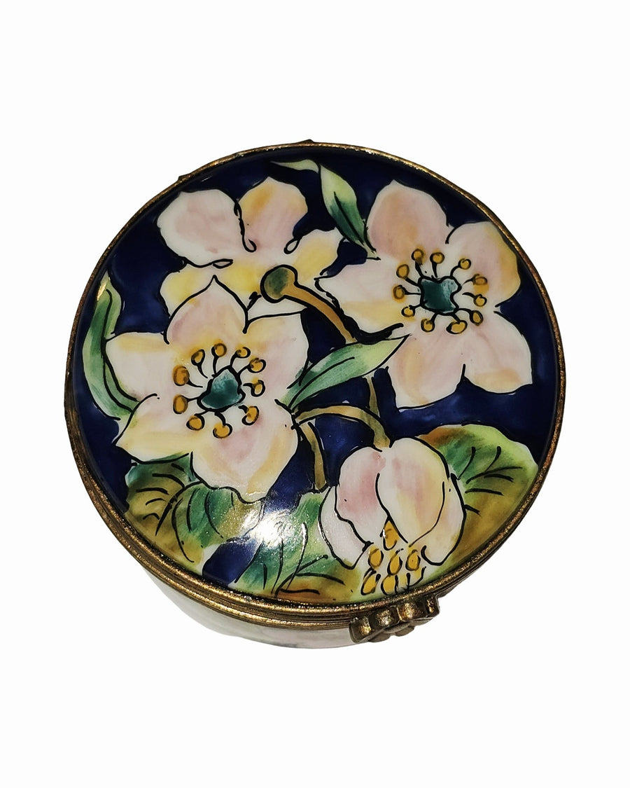 Cobalt Blue w Helleborn Flowers