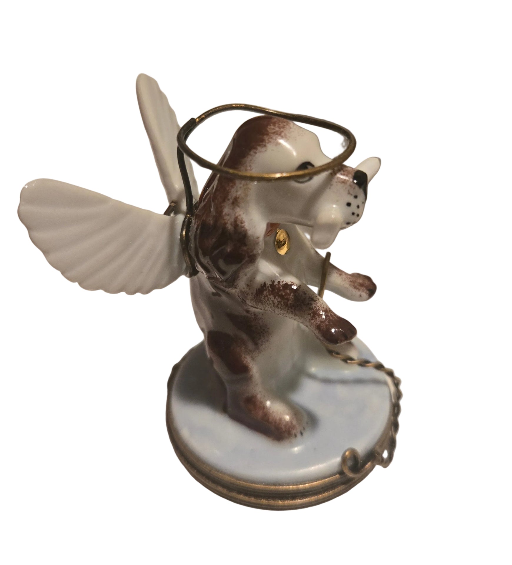 Angelic Dog Box for Pet Lovers Authentic Limoges Box