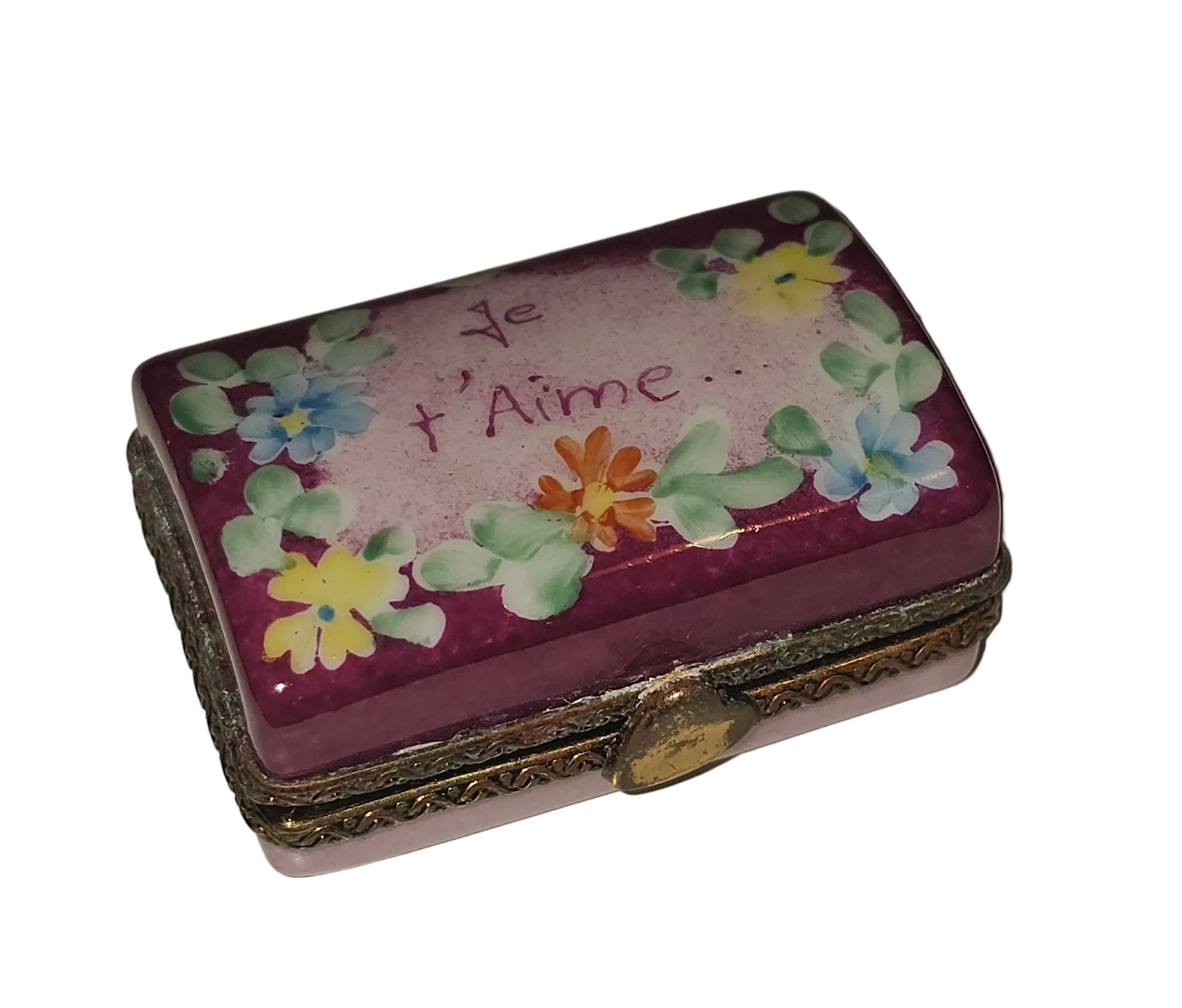 Je Aime Light Pink Limoges Box | Limoges Box