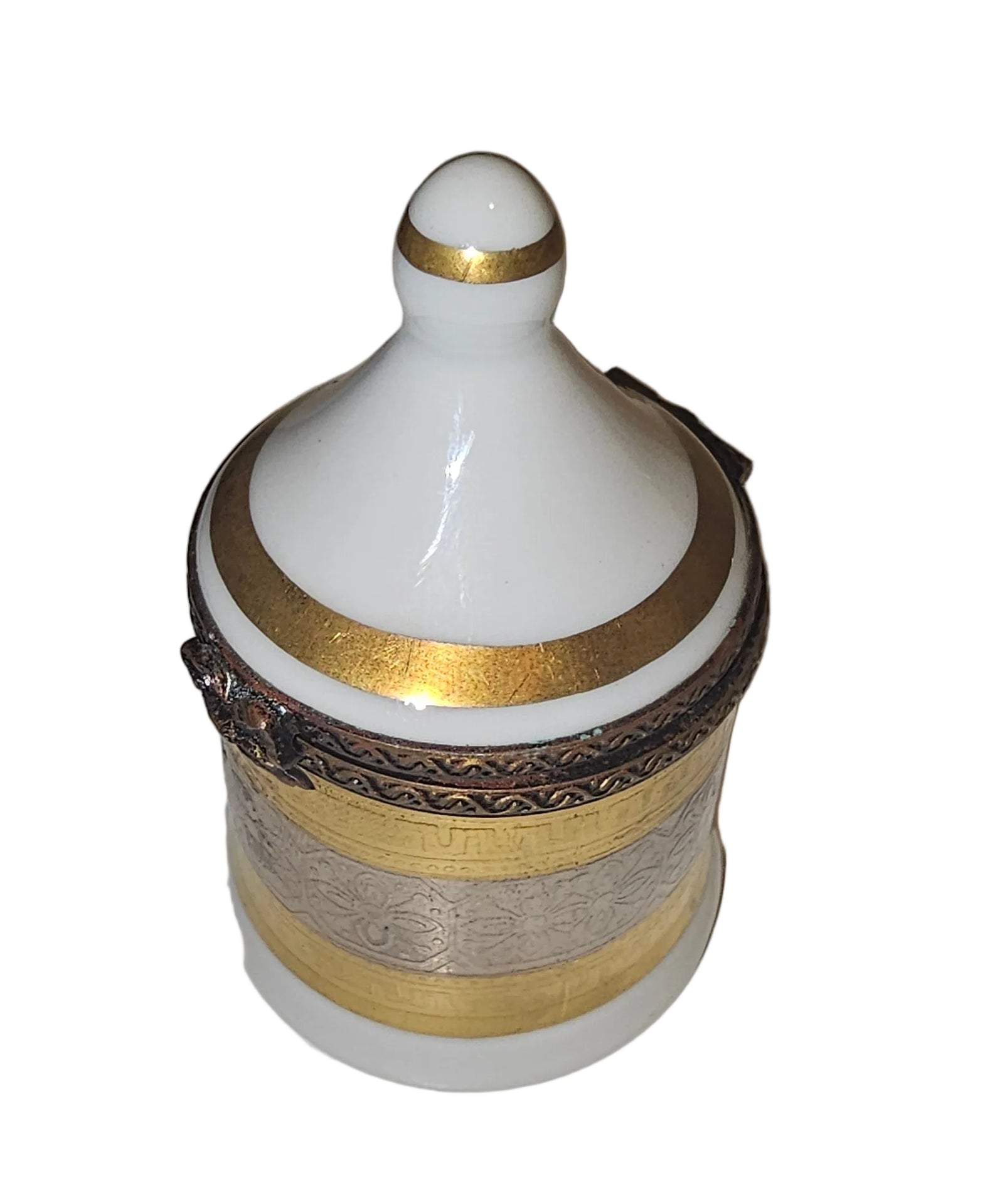 Gold Perfume Tent Box Authentic Limoges Box